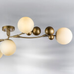 815553 Люстра CROCO 5х5W (led) G9 ЗОЛОТО/БЕЛЫЙ — изображение 9