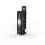 104801805 Лампа Gauss LED Filament Свеча на ветру E14 5W 420lm 4100K Golden 1/10/50 — изображение 3