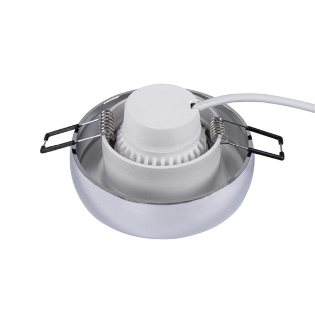 A6665PL-1CC Светильник потолочный встраиваемый HEZE для MR16 Ø98x32мм хром+белый IP20 монтаж Ø76мм — изображение 4