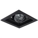 A6661PL-1BK Светильник потолочный встраиваемый CANIS для MR16 130x130x45мм черный IP20 монтаж 102x102мм — изображение 3