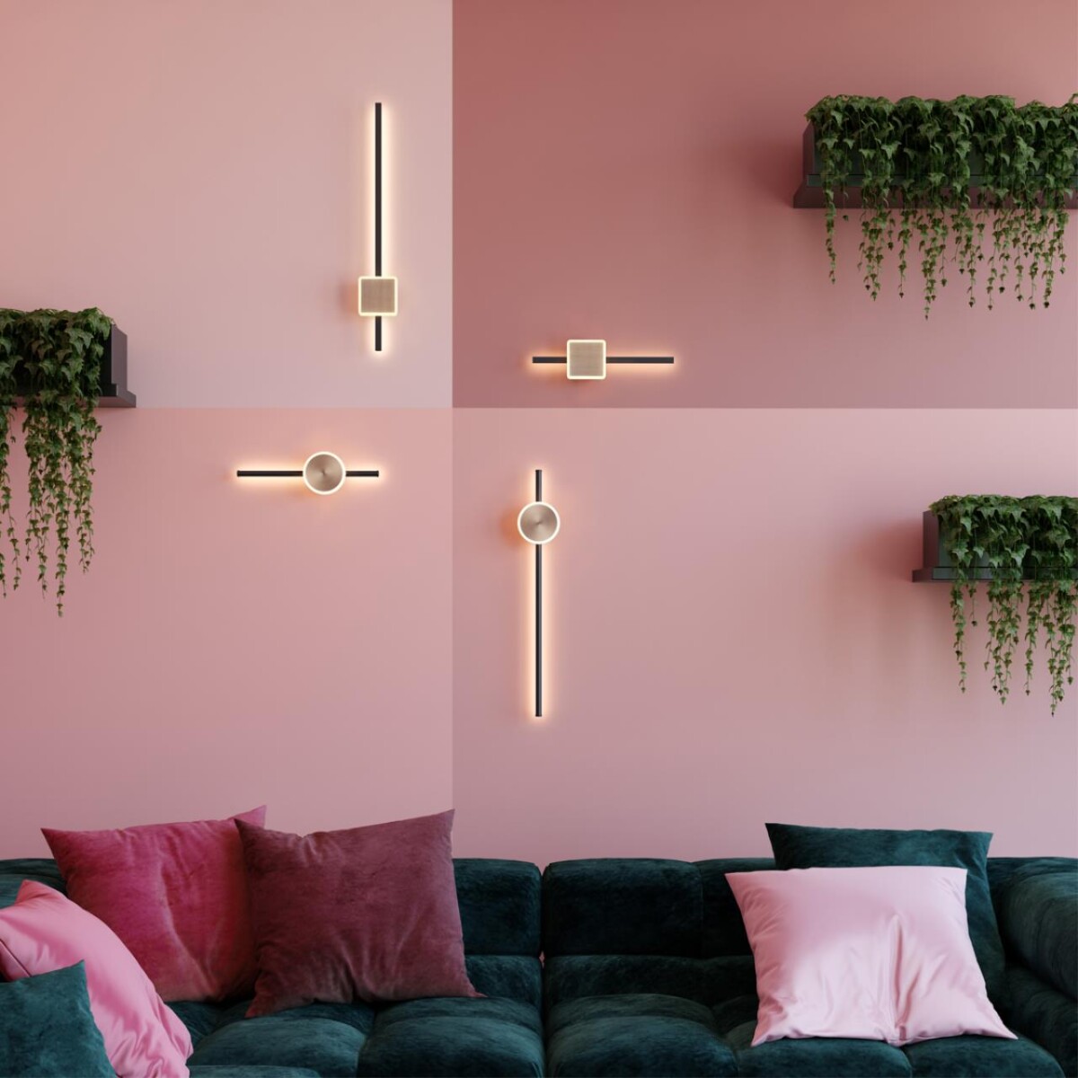 5fa58c07fe607de1dae2080be7ac142d 4257/18WL HIGHTECH ODL21 453 черн/ант.бронза Настен.светильник IP20 LED 18W 1148Лм 3000K STILO — изображение 1