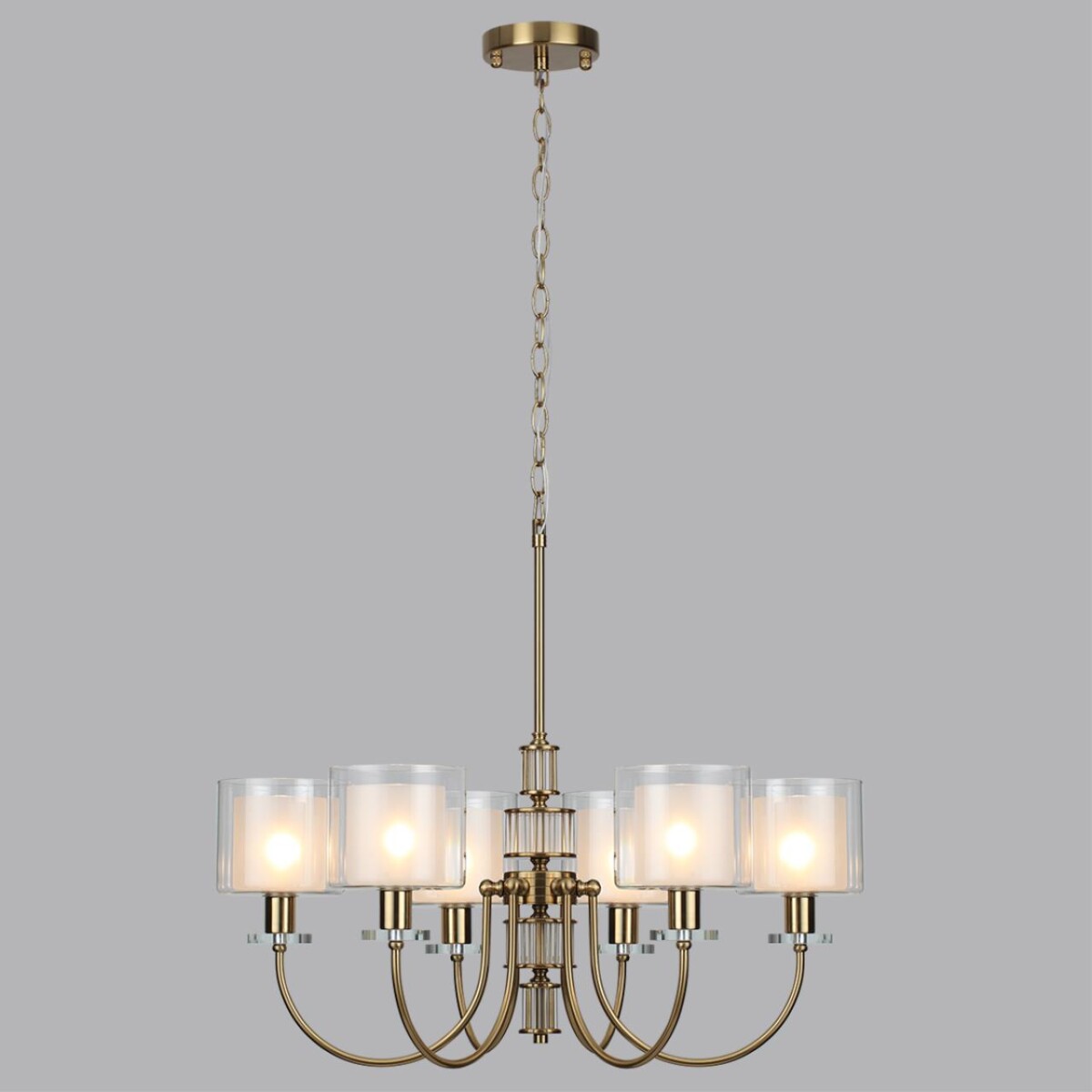 5088/6 CLASSIC ODL25 635 античная бронза/стекло Люстра E14 6*40W SAGA — изображение 4