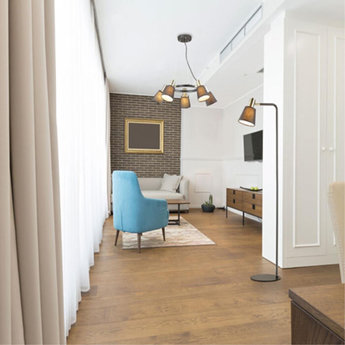 3638/1F MODERNI LN26 216 черный Торшер E14 40W 220V MARCUS — изображение 4