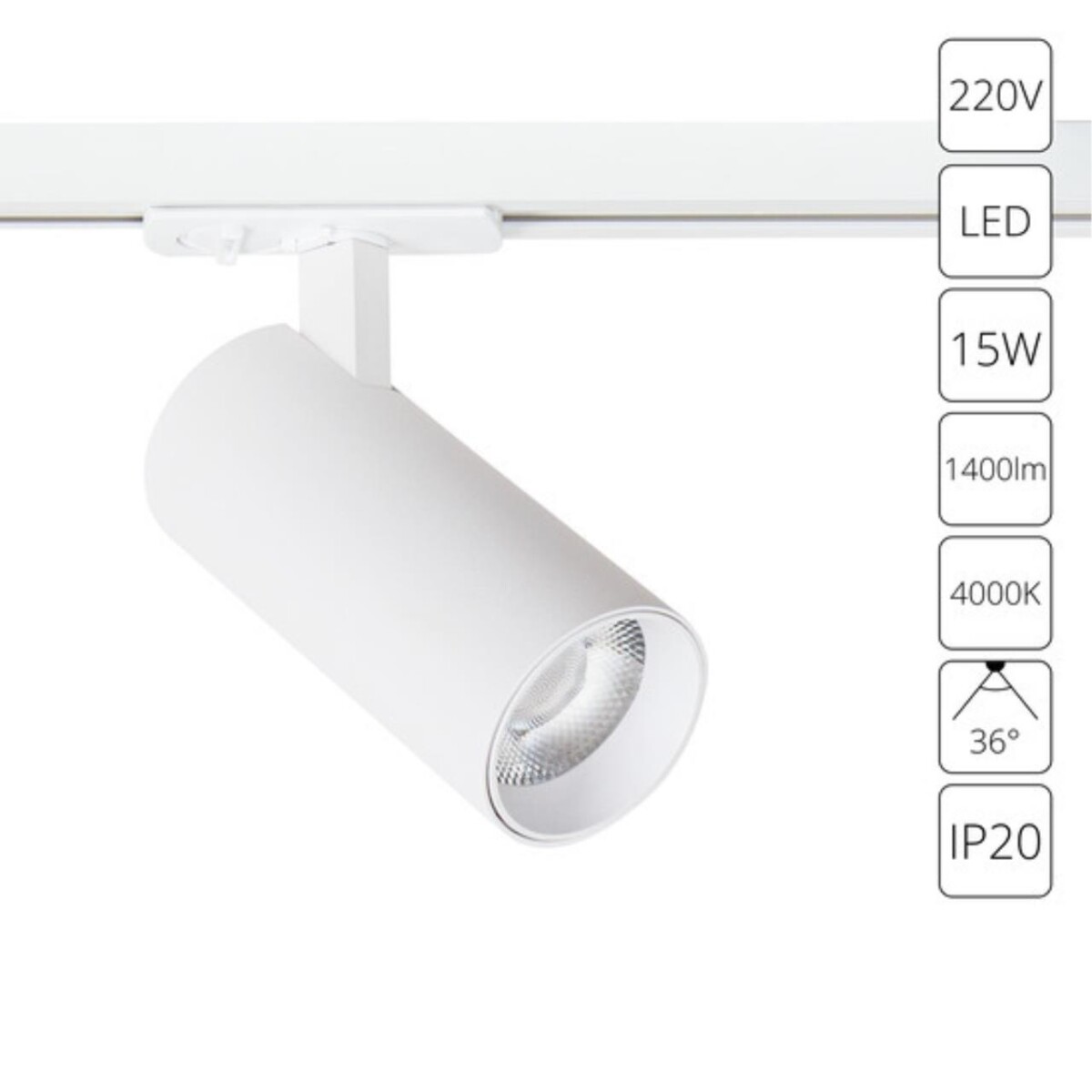 A1946PL-1WH СВЕТИЛЬНИК ПОТОЛОЧНЫЙ BENE 220В 15Вт 1400Лм 4000К 90+ 36° — изображение 1
