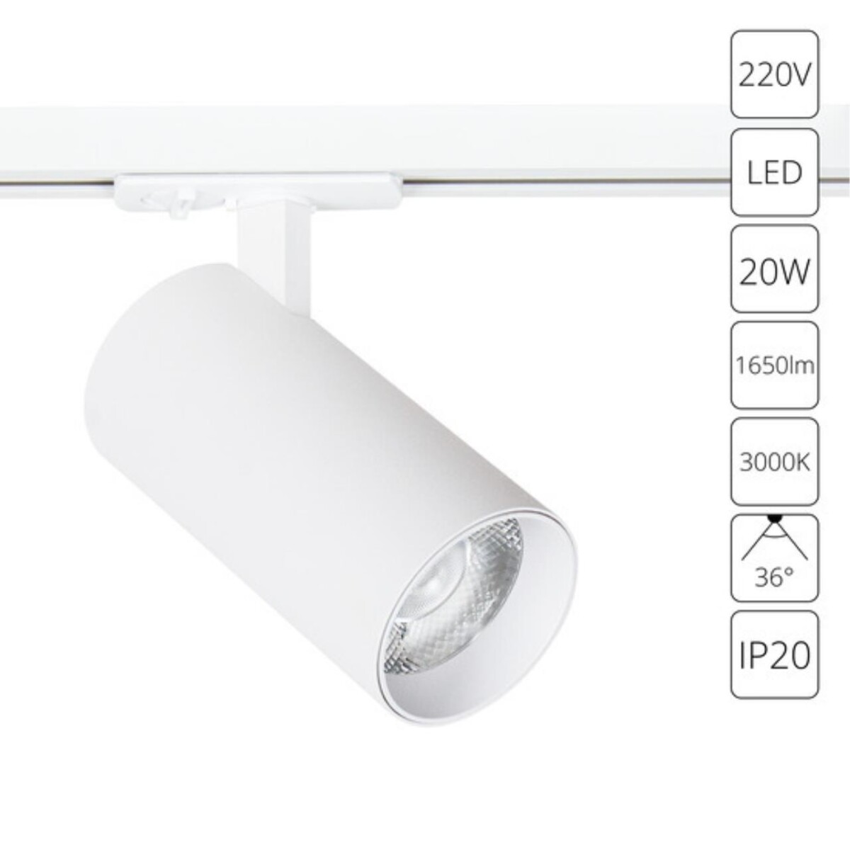 623b060e09112788384c4a176ab9ee22 A1937PL-1WH СВЕТИЛЬНИК ПОТОЛОЧНЫЙ BENE 220В 20Вт 1650Лм 3000К 90+ 36° — изображение 1