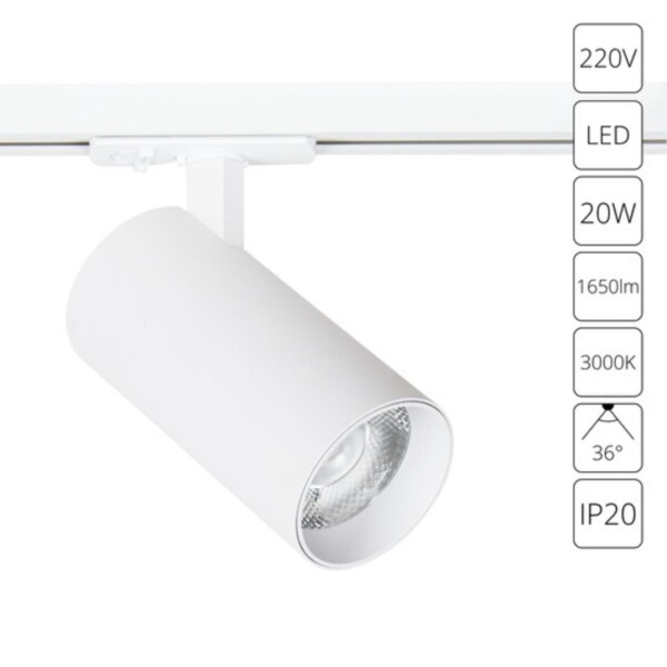A1937PL-1WH СВЕТИЛЬНИК ПОТОЛОЧНЫЙ BENE 220В 20Вт 1650Лм 3000К 90+ 36°