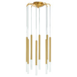 L8T747133 Люстра TUBO LED 40W 2000LM 360G ЗОЛОТО 3000K (574733+747133 (8 шт)