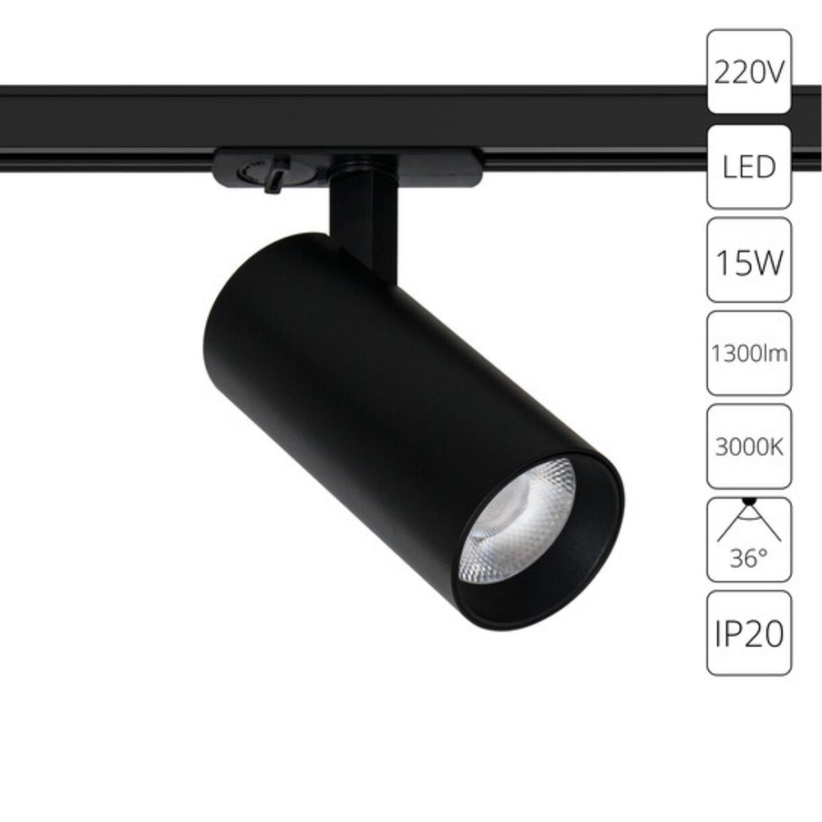 63f1d33378968255b8d0427f8a770a12 A1936PL-1BK СВЕТИЛЬНИК ПОТОЛОЧНЫЙ BENE 220В 15Вт 1300Лм 3000К 90+ 36° — изображение 1