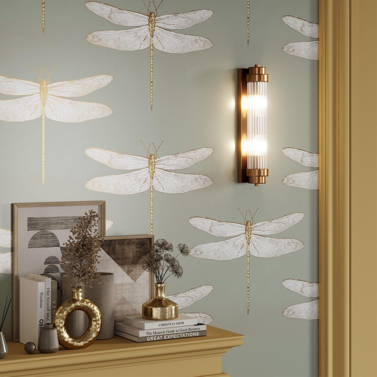 4821/2W WALLI ODL21 467 бронзовый/прозрачный Настенный светильник E14 2*40W LORDI — изображение 1