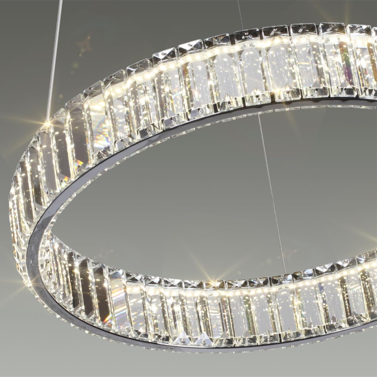 4930/30L L-VISION ODL24 591 хром/прозрачный металл/хрусталь Люстра LED 30W 4000K 3570Лм VEKIA — изображение 5