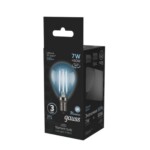 105801207 Лампа Gauss LED Filament Шар E14 7W 580lm 4100K 1/10/50 — изображение 4