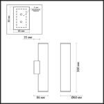3833/2WA HIGHTECH ODL20 445 золотистый/металл Настенный светильник E27, LED max 7W 220V DARIO — изображение 2