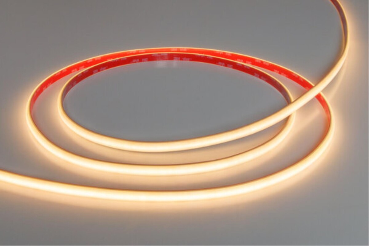 A2448010-01-3K Светодиодная лента 24В 13Вт/м 1000Лм/м 3000К 90+ 10мм COB 480шт/м 5м IP67 — изображение 4