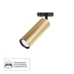 A1515PL-1SG Светильник трековый однофазный BEID Ø55x160мм матовое золото IP20