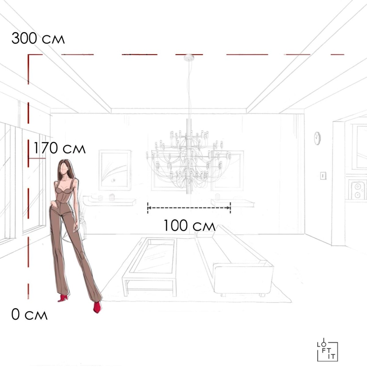 10196/1000 White Подвесной светильник LOFT IT Gino — изображение 6