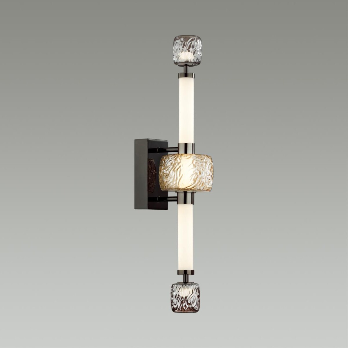 5427/28WL L-VISION ODL_EX24 000 черный хром/белый/дымчатый/коньячный/металл/стекло/акрил Бра LED 28W 3000K KLIFF — изображение 5