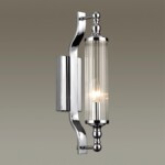 4942/1W DROPS ODL22 507 хром/прозрачный/стекло Настенный светильник с выкл. E14 1*40W IP44 TOLERO — изображение 4