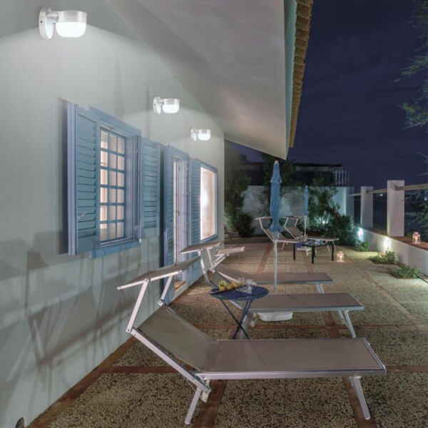 358450 STREET NT20 395 белый Ландшафтный настенный светильник IP65 LED 4000K 12W 220V OPAL