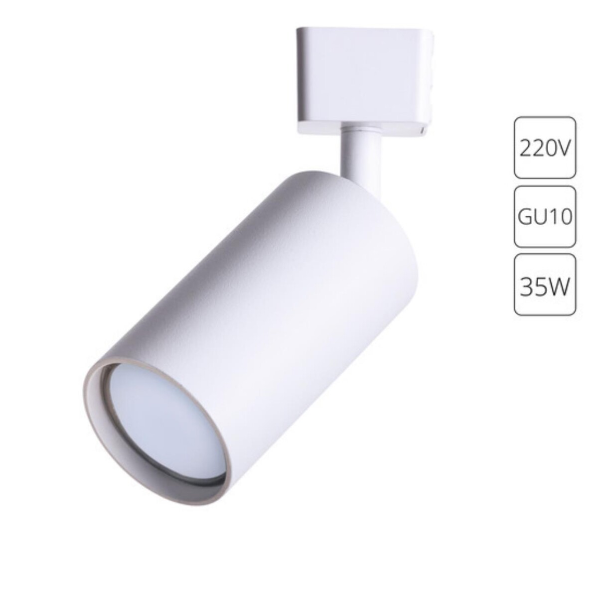 A1518PL-1WH Светильник трековый однофазный RIDGE Ø55x100мм белый IP20 — изображение 1