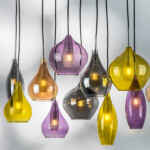 803125 Подвес PENTOLA 12x25W G9 хром/янтарь/дымчатый/оливковый/сливовый — изображение 9