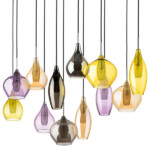 803125 Подвес PENTOLA 12x25W G9 хром/янтарь/дымчатый/оливковый/сливовый — изображение 2