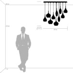 803125 Подвес PENTOLA 12x25W G9 хром/янтарь/дымчатый/оливковый/сливовый — изображение 8