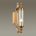 4943/1W DROPS ODL22 507 бронзовый/прозрачный/стекло Настенный светильник с выкл. E14 1*40W IP44 TOLERO — изображение 4