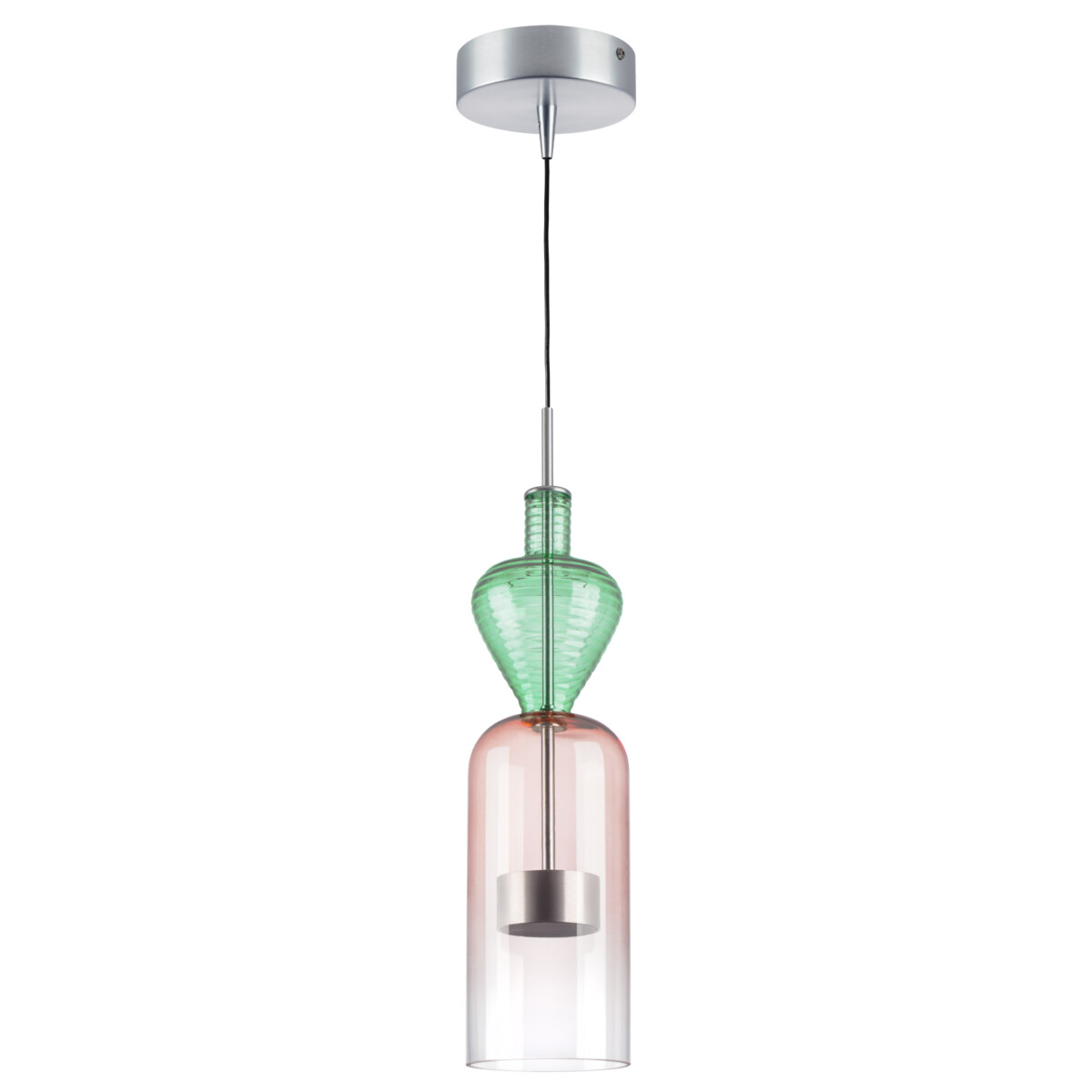 814004 Люстра BELLE LED 1х8W 400LM АЛЮМИНИЙ/МУЛЬТИКОЛОР 3000K — изображение 1