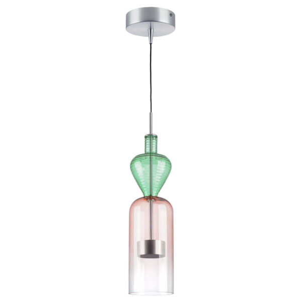 814004 Люстра BELLE LED 1х8W 400LM АЛЮМИНИЙ/МУЛЬТИКОЛОР 3000K