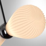 5418/2 MODERN ODL_EX23 000 черный хром/белый матовый/металл/стекло Подвес E14 2*40W ELICA — изображение 6