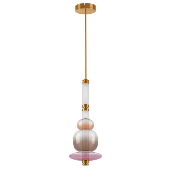 737540  2КОР! Люстра EMISFERO LED 4х6W 1200LM ЗОЛОТО/МУЛЬТИКОЛОР 3000K