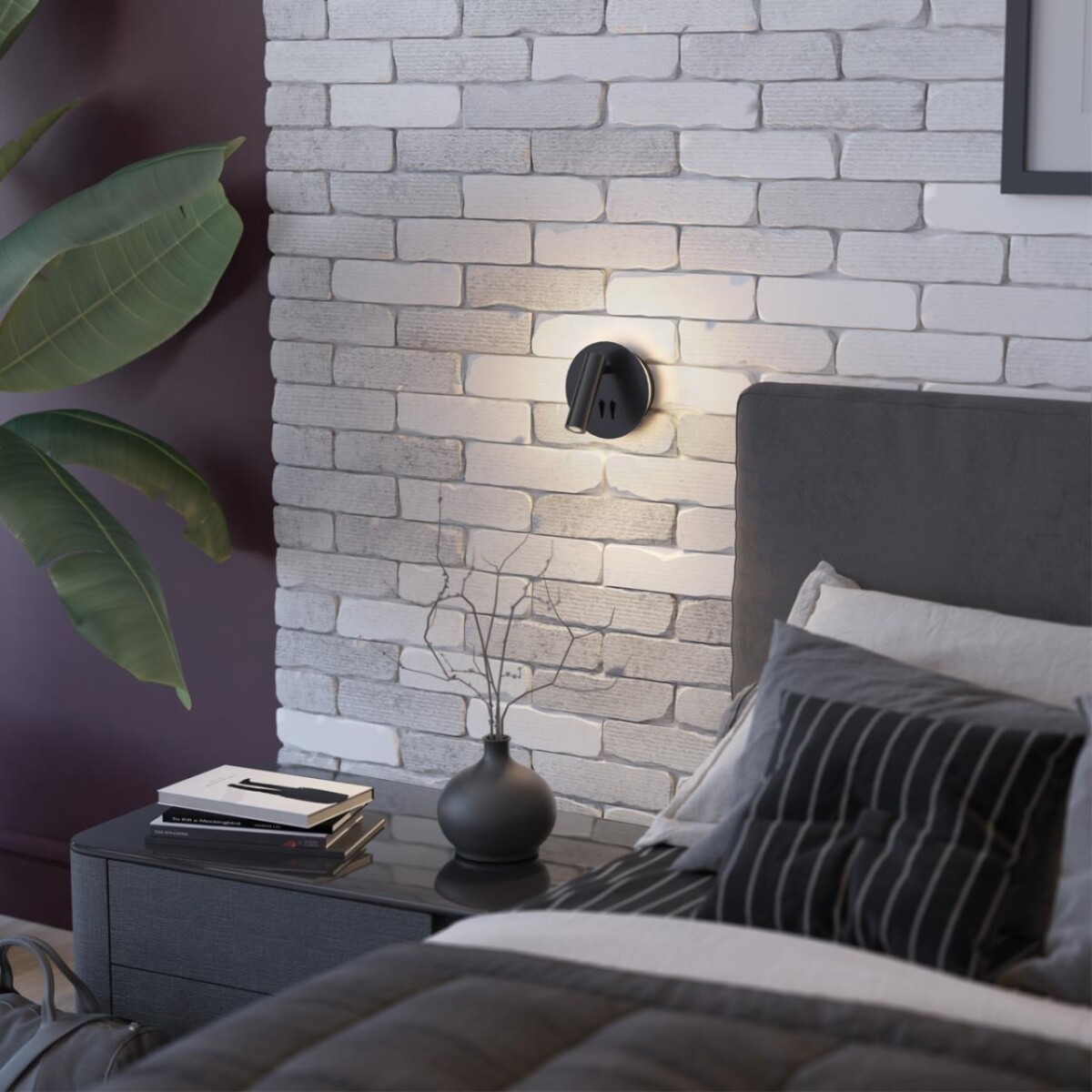 7f8542d6ac698b2c3dd01dc6d79b3485 3911/9WL HIGHTECH ODL20 471 черн/металл Наст-й св-к с лампой д/чтения с выкл LED 9W 3000K 220V BEAM — изображение 1