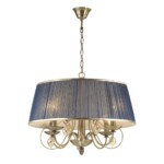 3921/4 CLASSIC ODL18 648 бронза/ткань/стекло Люстра IP20 E14 4*40W 220V NIAGARA — изображение 2