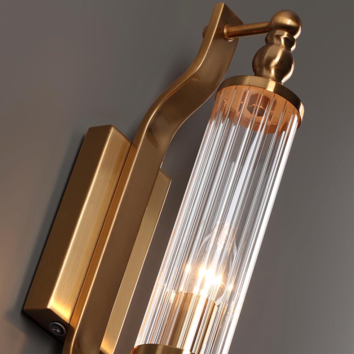 4943/1W DROPS ODL22 507 бронзовый/прозрачный/стекло Настенный светильник с выкл. E14 1*40W IP44 TOLERO — изображение 5