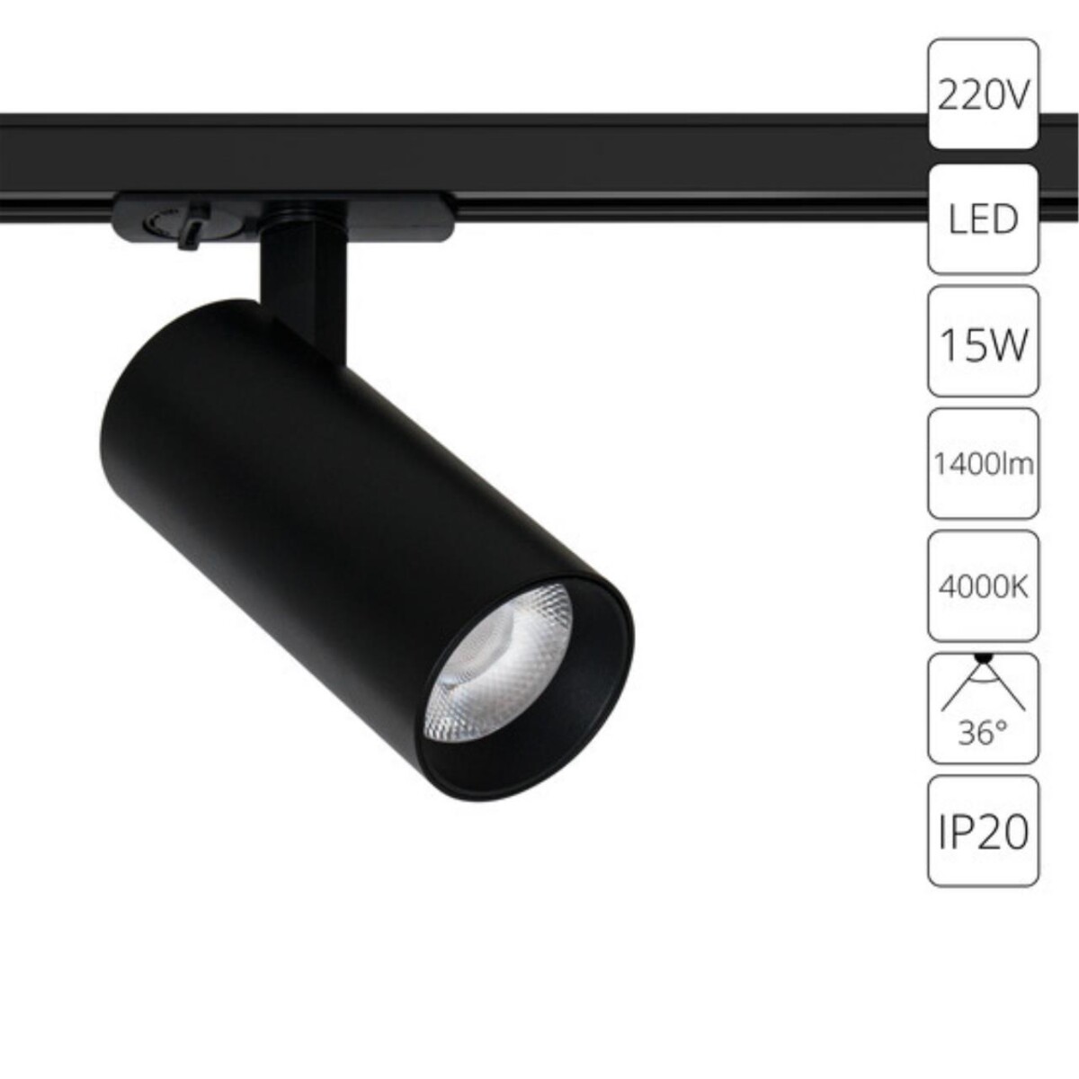 A1946PL-1BK СВЕТИЛЬНИК ПОТОЛОЧНЫЙ BENE 220В 15Вт 1400Лм 4000К 90+ 36° — изображение 1