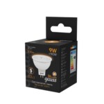 101505109 Лампа Gauss MR16 9W 830lm 3000K GU5.3 LED 1/10/100 — изображение 3