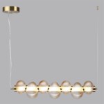 5095/24L L-VISION ODL25 359 латунный/янтарный градиент/металл/стекло Подвес линейный LED 24W 4000K 2686Лм BRUCO — изображение 4