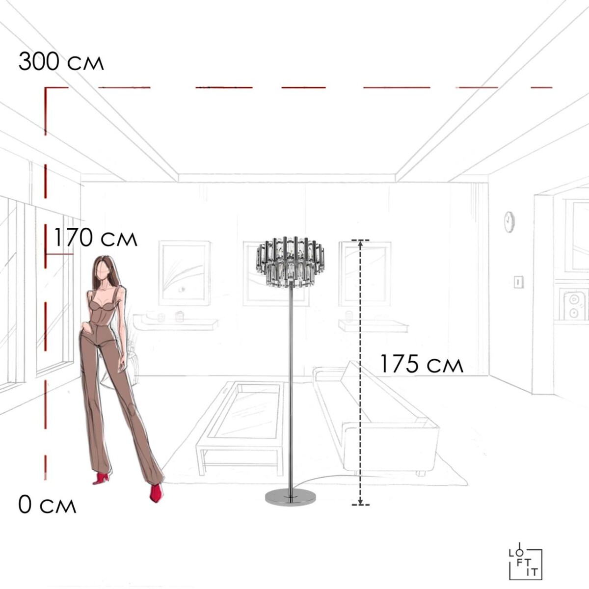 10438F Торшер LOFT IT Boucle — изображение 8