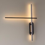 3890/20WLP L-VISION ODL20 310 черный/металл Настенный светильник LED 3000/3800/4800K (перекл. ч/з тумблер) 21W 220V RUDY — изображение 3