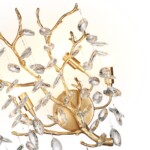 4969/3W HALL ODL24 613 античн.бронза/алюмин./хрусталь Бра G9 3*40W DELICA — изображение 3