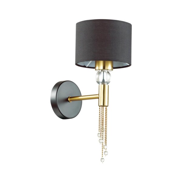 4516/1W NEOCLASSI LN26 068 античная латунь, черный Бра E27 60W 220V SANTIAGO