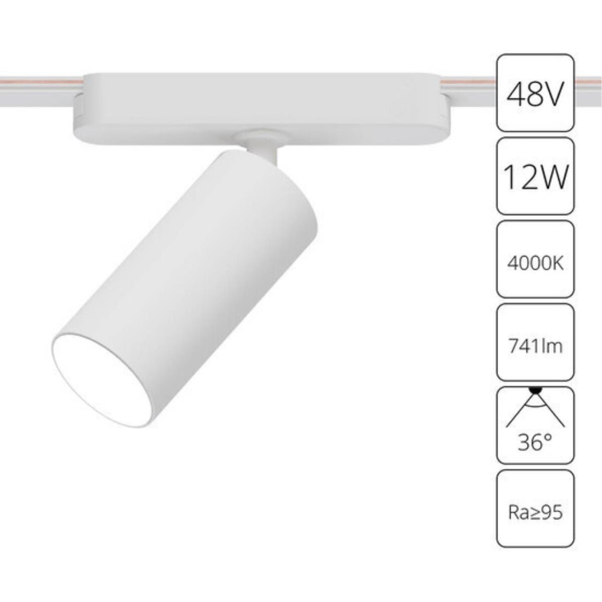 89317543893b1c14f6b60a74f131550d A6158PL-1WH СВЕТИЛЬНИК ПОТОЛОЧНЫЙ RAPID 48В 12Вт 741kv 4000К 95+ 36° — изображение 1