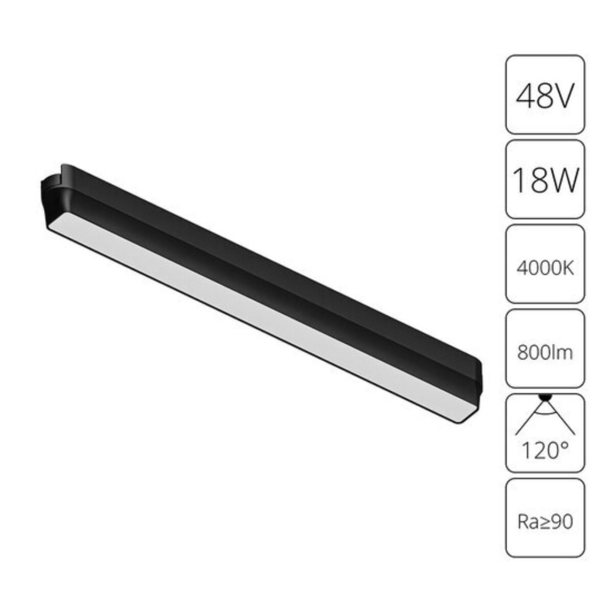 8c016c476f539f2ea402af3ba43b0737 A6168PL-1BK СВЕТИЛЬНИК ПОТОЛОЧНЫЙ RAPID 48В 15Вт 800лм 4000К 90+ 120° — изображение 1