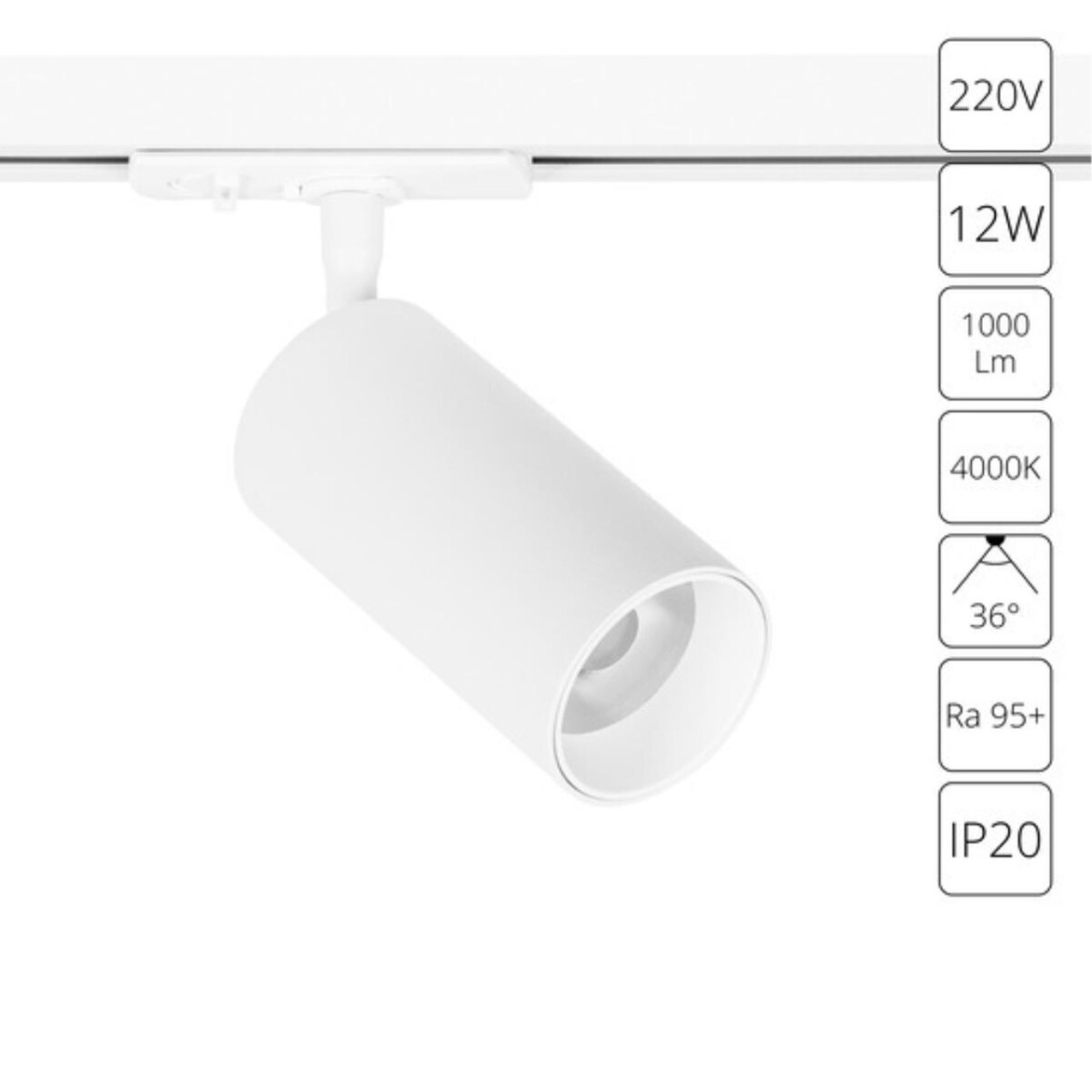A1346PL-1WH СВЕТИЛЬНИК ПОТОЛОЧНЫЙ AERO 220В 12Вт 1000Лм 4000К 90+ 36° — изображение 1