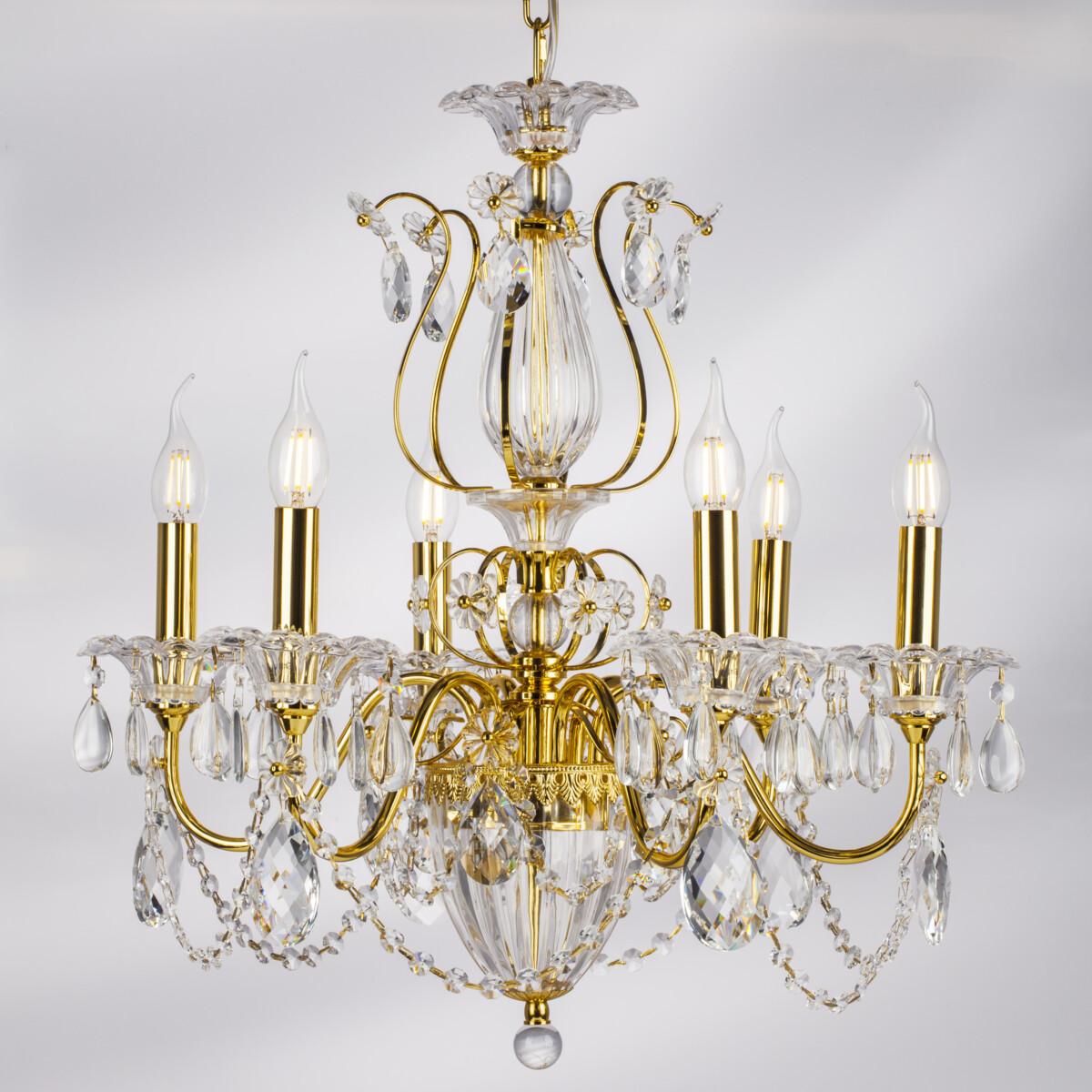 790062 Люстра SCHON 6x60W E14 ЗОЛОТО — изображение 14