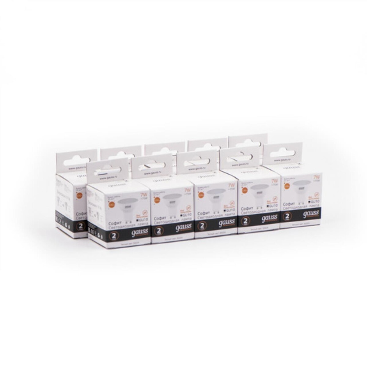 13617 Лампа Gauss LED Elementary MR16 GU10 7W 530lm 3000К 1/10/100 — изображение 5