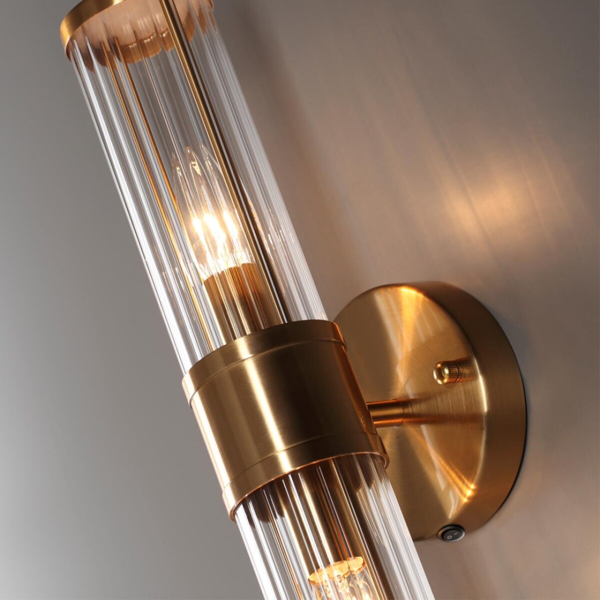 4946/2W DROPS ODL22 507 бронзовый/прозрачный/стекло Настенный светильник с выкл. E14 1*40W IP44 KEPA — изображение 5