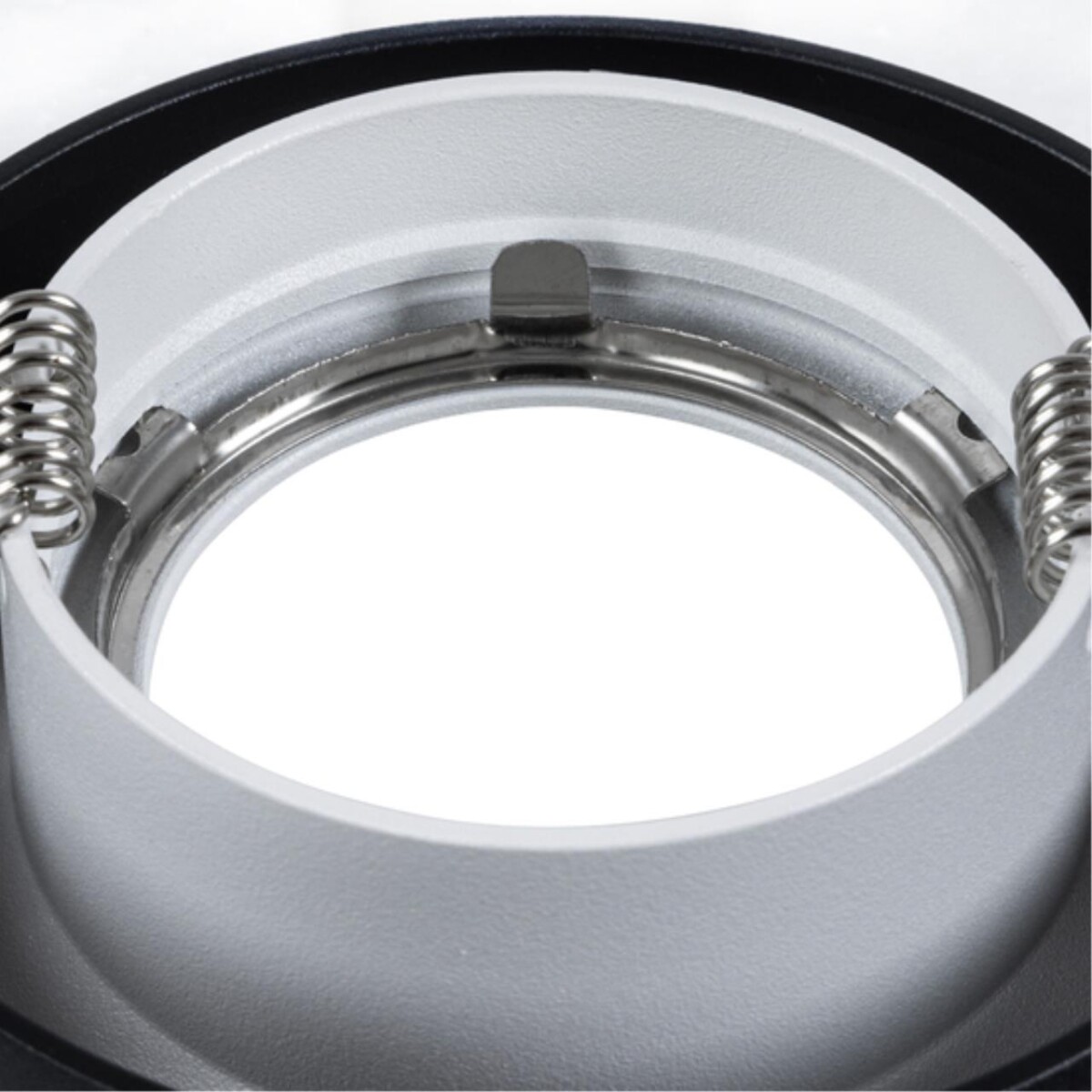 A6665PL-1BK Светильник потолочный встраиваемый HEZE для MR16 Ø98x32мм черный+белый IP20 монтаж Ø76мм — изображение 4