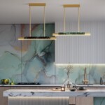 4361/25L MIDCENT ODL24 000 черный мрамор/антич. бронза/металл/акрил Подвесной светильник IP20 LED 25W 3000K 220V MARMI — изображение 2