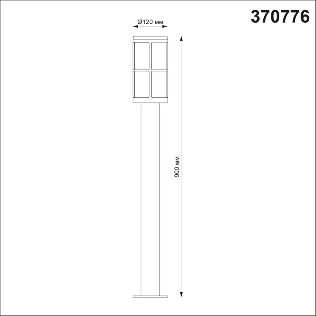 370776 STREET NT21 358  Светильник ландшафтный IP54 E27 18W 220-240V ZEBRA — изображение 2